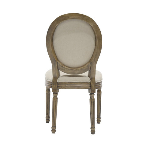 Louis XVI French Style Oak Dining Chair - Handcrafted & Carved
