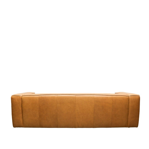 Stirling Chestnut 3 Seater Modern Minimalist Italian Leather Sofa / Lounge