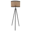 Hemp Rattan Tripod Floor Lamp Light