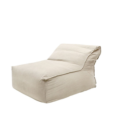 Superior Comfort Contemporary Beanbag Lounger Chair - Hemp