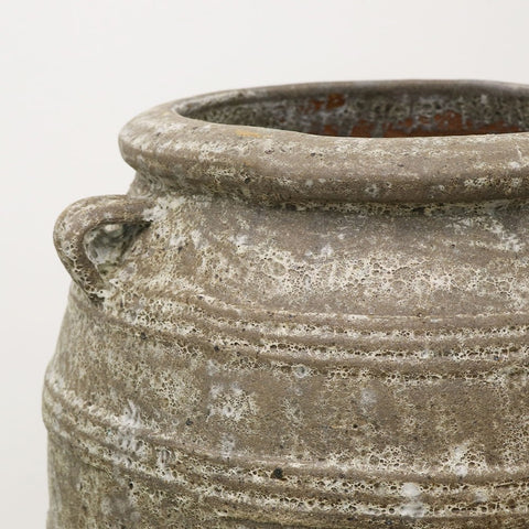 Extra Large Lava Glazed Decorative Vase Pot Urn - Aged Aesthetic