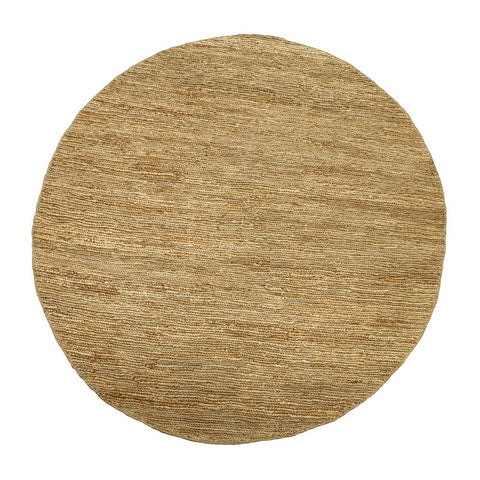 Naturals Collection: Plain Jute Round Floor Rug 1.8m