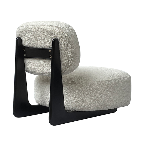 Bison Boucle Modern Occasional Lounge Chair