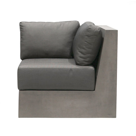 Concrete Cube Sofa With Cushion Outdoor Seating Modern Rustic Minimalist Design