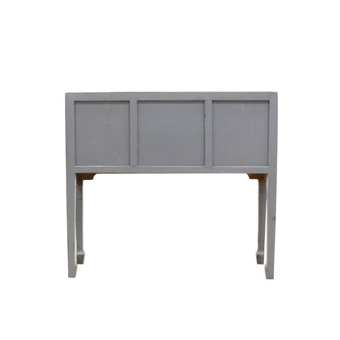 Shabby Chic Oriental Vintage Blue/Grey Bedside Console Sideboard Table