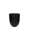 Bullet Black Reinforced Concrete Outdoor Planter With Drainage - Smaller