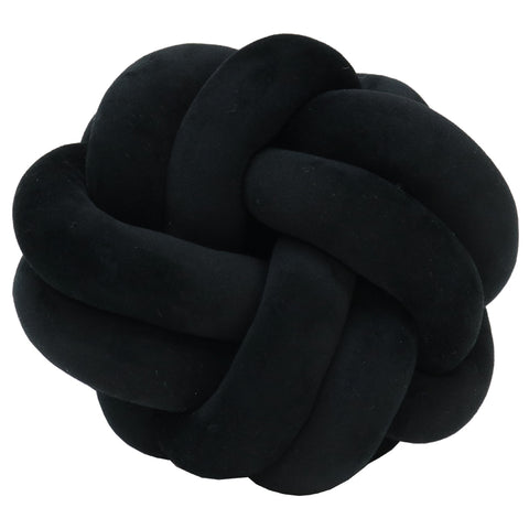 Black Velvet Knot Cushion Set Abstract Lounge / Chair Cushion Set