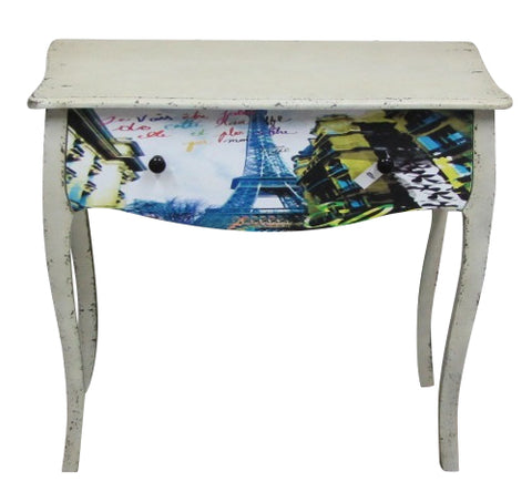 Villa Parisian Eiffel Tower Dressing Table Shabby Chic Distressed