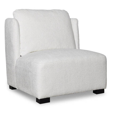 Quadria Ivory Chenille Modern Luxury Occasional Chair / Sofa Chair