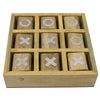 Interior Design Tic Tac Toe Revolving Decorative Showpiece (Natural & Silver)