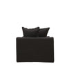 Keely Slipcover Sofa Lounge Chair / Occasional Chair Black Colour