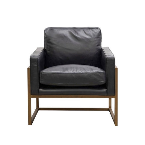 Davie Modern Art Leather Armchair / Occasional Chair