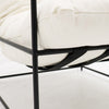 Lauro Club Chair Large Lounge Chair - Contemporary Chic Vanilla Colour